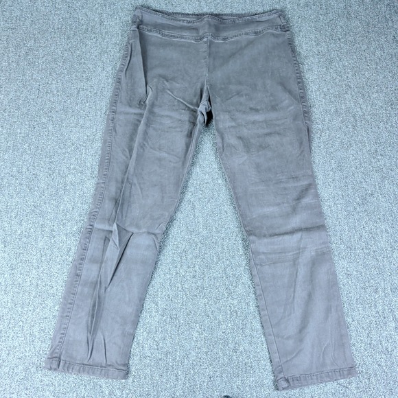 Stella Carakasi Size M Womens Charcoal Gray Tencel Stretch Pull On Slim Pants — photo 2
